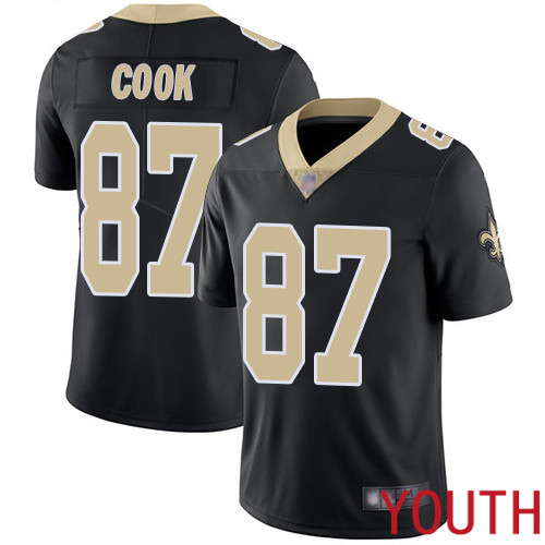 New Orleans Saints Limited Black Youth Jared Cook Home Jersey NFL Football #87 Vapor Untouchable Jersey